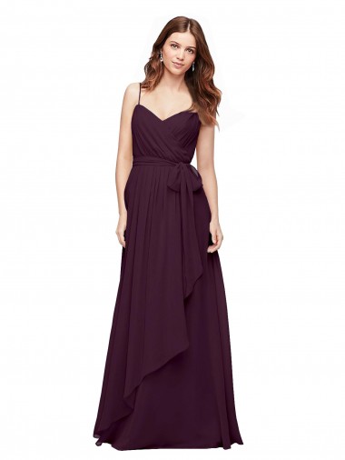 Shop Wrapped Sweetheart Neckline Long Chiffon Bridesmaid Dress  Edmonton