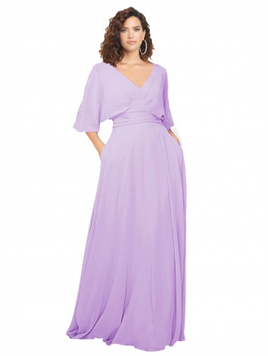Shop Chiffon Bridesmaid Dress with Ruched Waist Edmonton