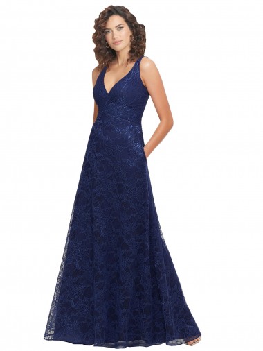 Shop Chantilly Lace V-Neck Bridesmaid Dress Edmonton