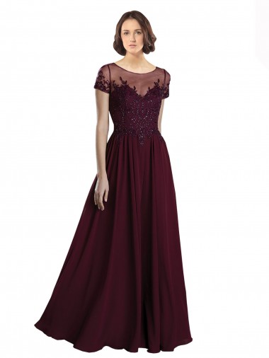 Shop Full Length Beaded and Embroidered Tulle Bodice Long Chiffon Bridesmaid Dress Edmonton